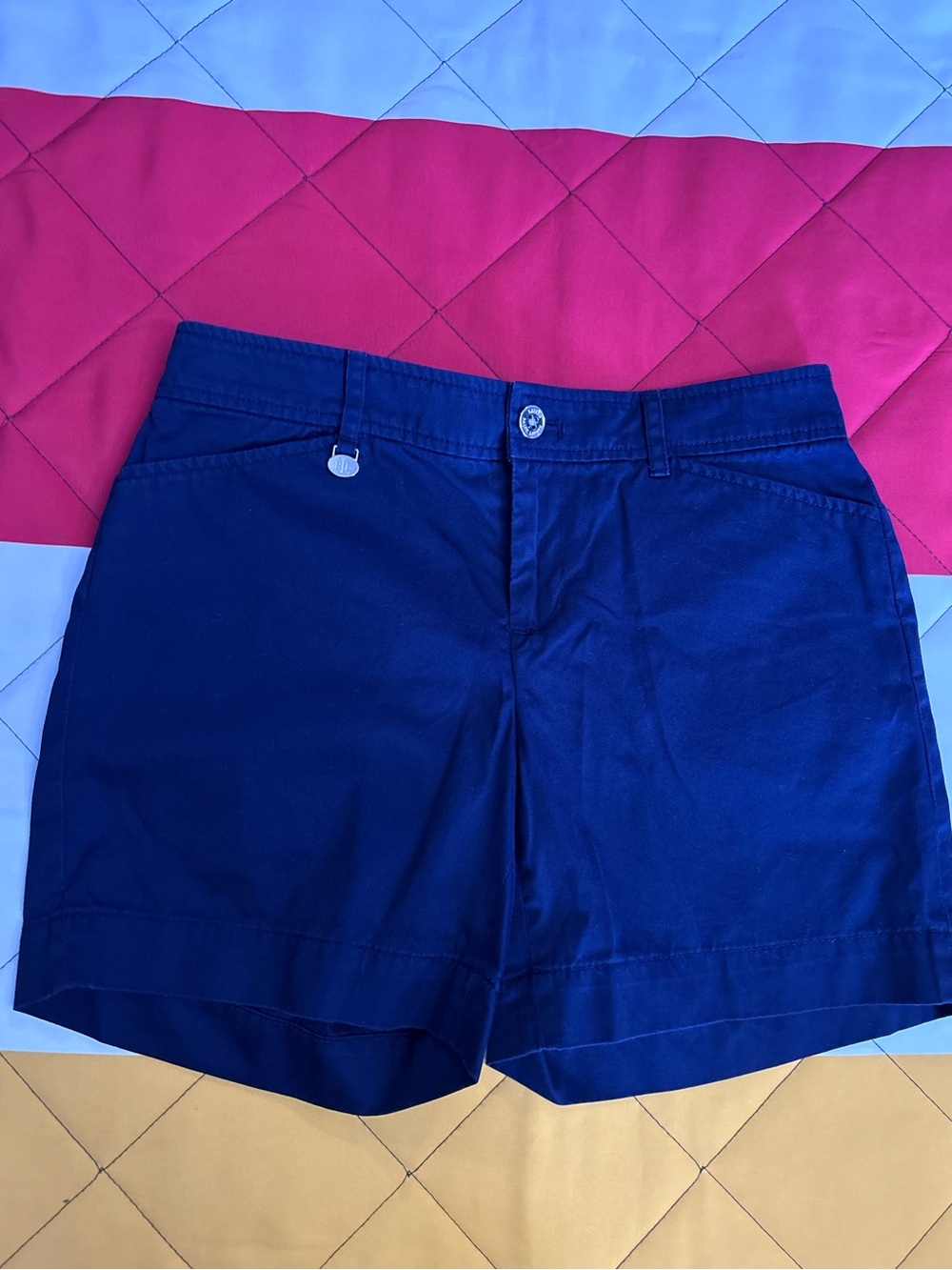2/$15 Ralph Lauren Navy Cotton Bermuda Shorts